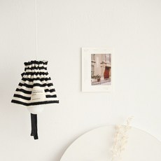 MAISONTEXTILE 柔軟毛圈迷你燈泡情境燈燈罩, 黑色
