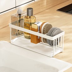 Kindmyzzoo 簡約廚房瀝水菜瓜布置物架, 白色, 1個