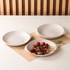 Ahtty home 圓盤 4入, 4個, 4個圓盤, 乳白色