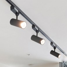 DAYSTAR HOUSE LED無頻閃圓筒COB軌道燈 30W 晝光色, 黑色, 1個