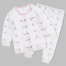 Organic Boom 幼兒小牛印花長袖內衣+長褲