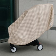 나와니스 유모차 먼지커버 먼지커버 체크, 혼합색상, 1개