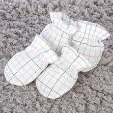 오가닉붐 여름용 공룡줄무늬 손싸개 + 발싸개 세트