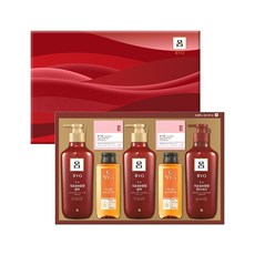 려 흑윤생기 동백 & 유자 헤어 세트 + 쇼핑백, 1세트