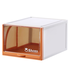 Muggly 滑動式鞋盒收納架 橘色, 1個