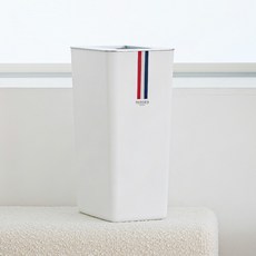 Parisien 開放式方形垃圾桶, 白色, 1個
