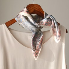 바비수 실크 100 쁘띠 보몬 에스닉 스카프