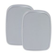 矽膠刻度砧板 2入, 灰色