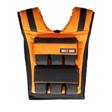 MuscleGuard 可調式負重背心, 橘色, 12kg