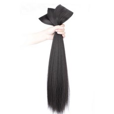 VV GABAL 直髮造型假髮片 60cm, 黑色, 3入