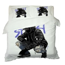 彩色印花被套枕套組 A_RD_175