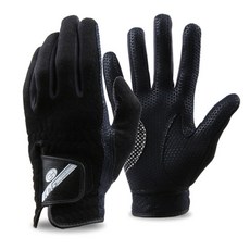 kaxiyagolf 男士防寒高爾夫手套 雙手用, 黑色