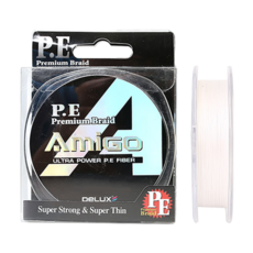 AmiGo 頂級塗層路亞PE編織線 120m, 白色