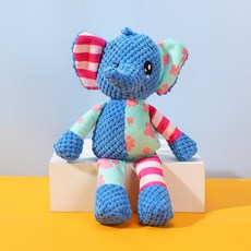 랜보어 강아지 애니멀 퀼트 사운드 장난감, 코끼리, 1개