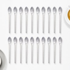 RAONNURI Zen 304全不鏽鋼茶匙, 銀色, 20個