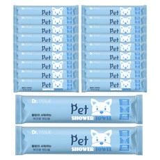 Dr.TISSUE 寵物貓擦拭沐浴巾 20入, 混合顏色