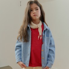 Urban Rabbit 兒童紋理牛仔襯衫式外套