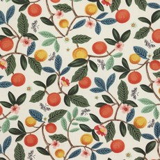 Chouchourum 花朵果實牛津布 SH-331, 白色, 1個