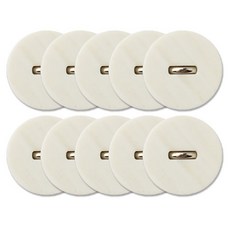 金屬荷蘭組合鈕扣 15mm, 10個, 白色N