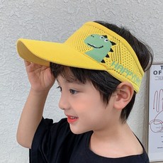 Woojooi 孩童恐龍圖案網眼透氣遮陽帽