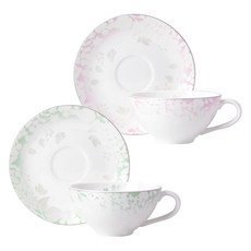 韓國陶瓷 My Wedding 雙人咖啡杯組, 2入, 白色