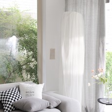 벨라이프 망사이중 에어컨커버 화이트, 스탠드