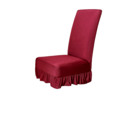 고급스러운 레이스 의자커버, 와인, 1개
