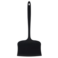 이지실리 넓은헤드 실리콘 와이드 뒤집개 터너 13.5cm, 블랙, 1개
