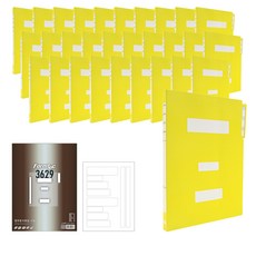 Heemang Office Point 皇家色政府文件 HD427 30p+Formtech 文件標籤 3629 20p, 黃色的, 1套
