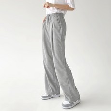 Planday 女性時尚百搭單褶運動褲 中等長度