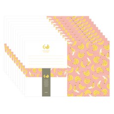 From&To 甜甜酸酸信紙 1款設計信紙4張 + 信封2個 + 腰封套組 FL112-2, 10套, 混色