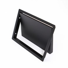 YJ 不銹鋼方形牆垃圾桶槽黑色 220 x 150 x 20 毫米, 黑色, 1個