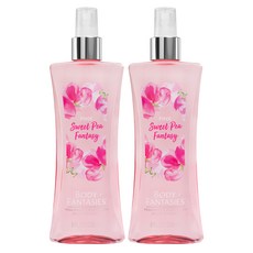 BODY FANTASIES 身體幻想 粉紅甜豌豆幻想香氛身體噴霧 水果香, 236ml, 2個