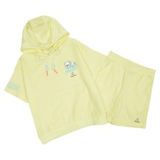 JCB 女童連帽短袖衛衣+短褲套裝 R347