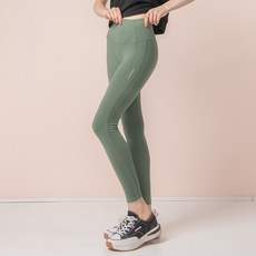 韓國 DURAN 女款 Essential 側邊不對稱撞色緊身褲 DBF2W-9099