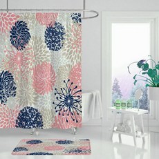 蒲公英彩色隔間浴室浴簾 A01 180 x 180 cm, 1個