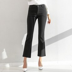 Tomato Factory 女款素色彈性微喇叭褲