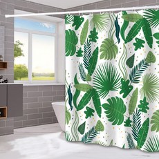 KONG BEAN TERIOR 그린 샤워커튼, 04, 1개