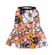 夏威夷大花狗狗洋裝, 黃色, 1個