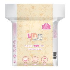 you&me 秘帖涼感瞬吸護墊型 特柔棉質 極致透氣 瞬間乾爽 15.5cm, 15入, 1包