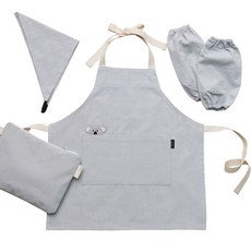 SEMOMS 孩童無尾熊印花圍裙+頭巾+袖套+收納袋