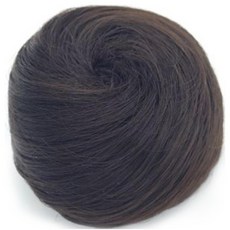 Cleorami 空姐丸子頭假髮包 S114, 自然棕(假髮),單色(U型別針), 1組