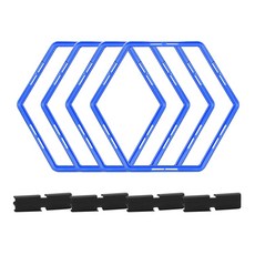 六角速度梯 4入+固定器 4入, 藍色（階梯）