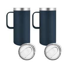 KEEP 보온 보냉 핸들 머그 손잡이 텀블러 2p, 네이비, 네이비, 473ml