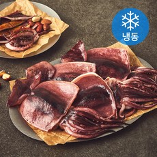 쫄깃한 반건조 오징어 5마리 (냉동), 1개, 350g