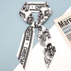 DeepTalk 圖案亮點多功能雙面斜紋絲巾 DT0540