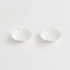 ERATO Mono花邊圓碟 130mm, 白色, 2個