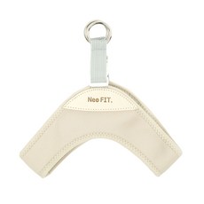 Neo FIT. 寵物氣墊胸背帶, 米色, 1個