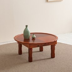 Joeun Sesang 南原鑲嵌圓形飯桌 R510, 棗紅色