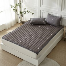 BODRE Hello 絎縫鬆緊帶防水保潔墊, 炭灰色